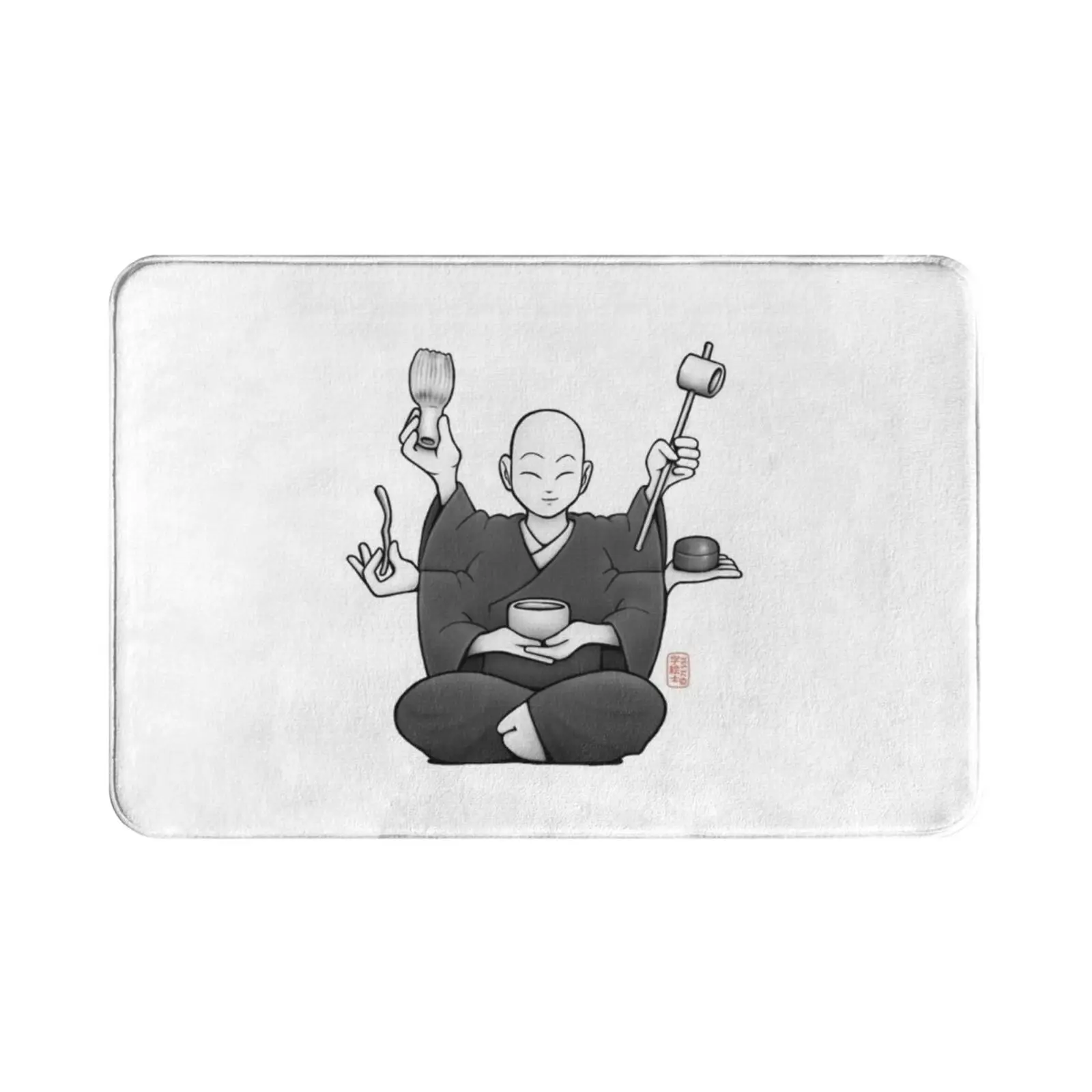 Sado Alfombra Alfombra Cojín Suave Antideslizante Ceremonia del Té Sado Zen Budismo Japón Kyoto