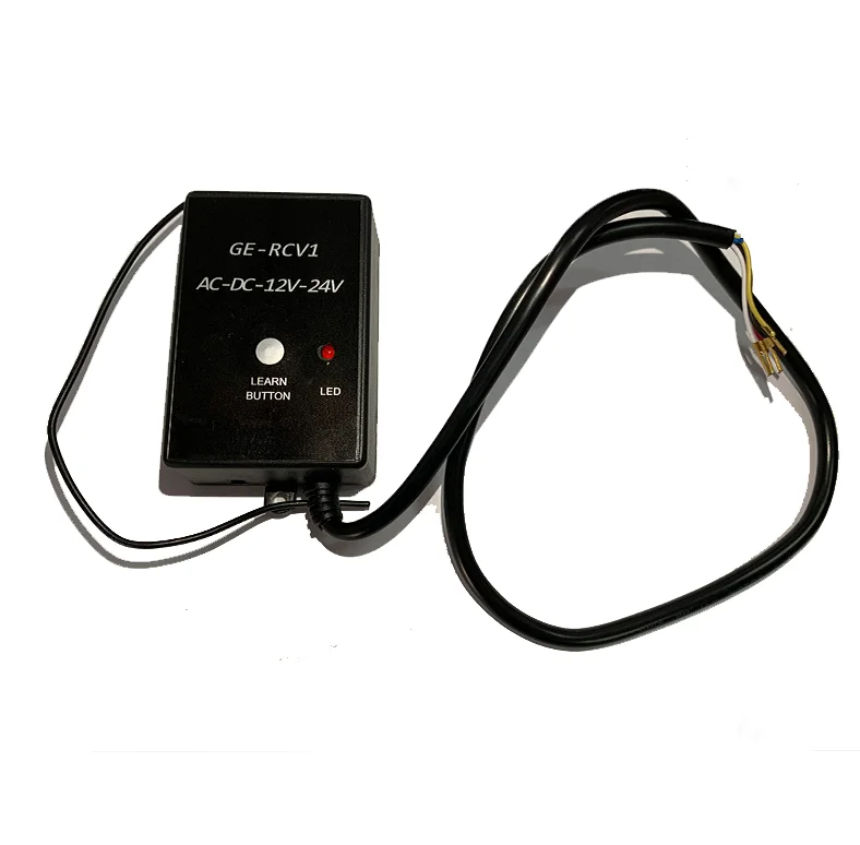 GE RCV1 Universal 433MZH Receiver Transmitter Rolling & Learning Code AC DC 12V -24V Gate Remote Receiver Приемник Récepteur