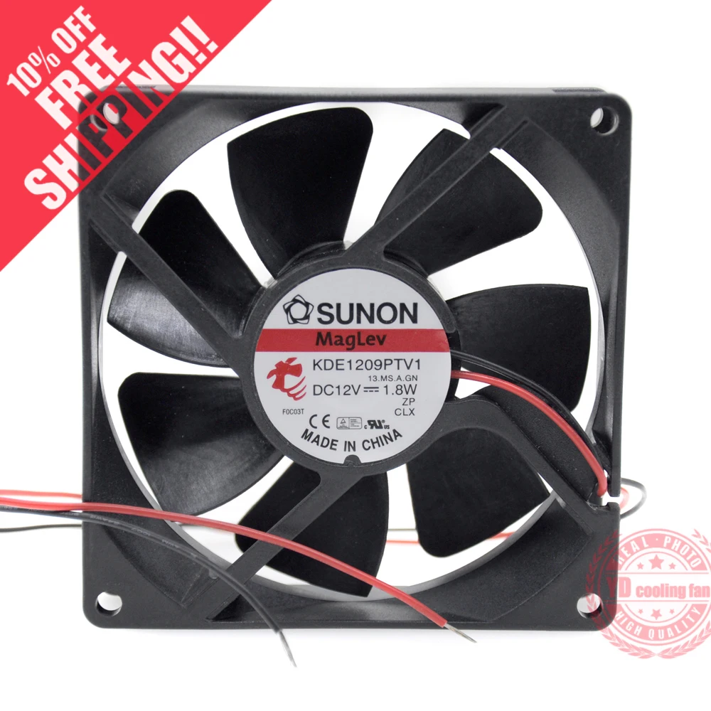 

brand new SUNON KD1209PTS3 KDE1209PTV1 12V 1.7W 1.8W 9025 9CM silence cooling fan