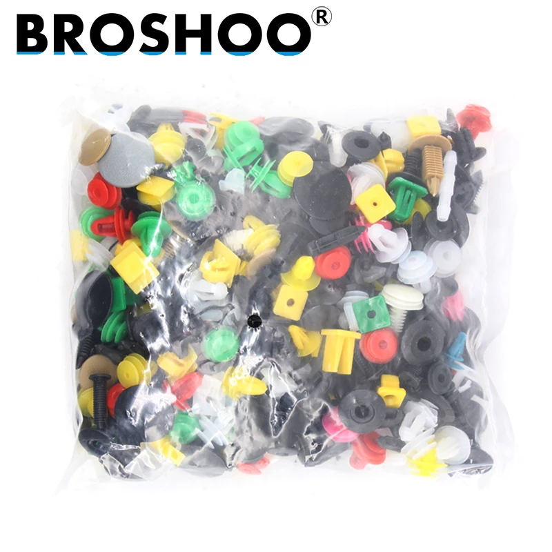 

BROSHOO Universal Mixed Auto Fastener Clips Retainer For All Car Rivet Car Bumper Audio Install Tools Parts Stickers Car Styling