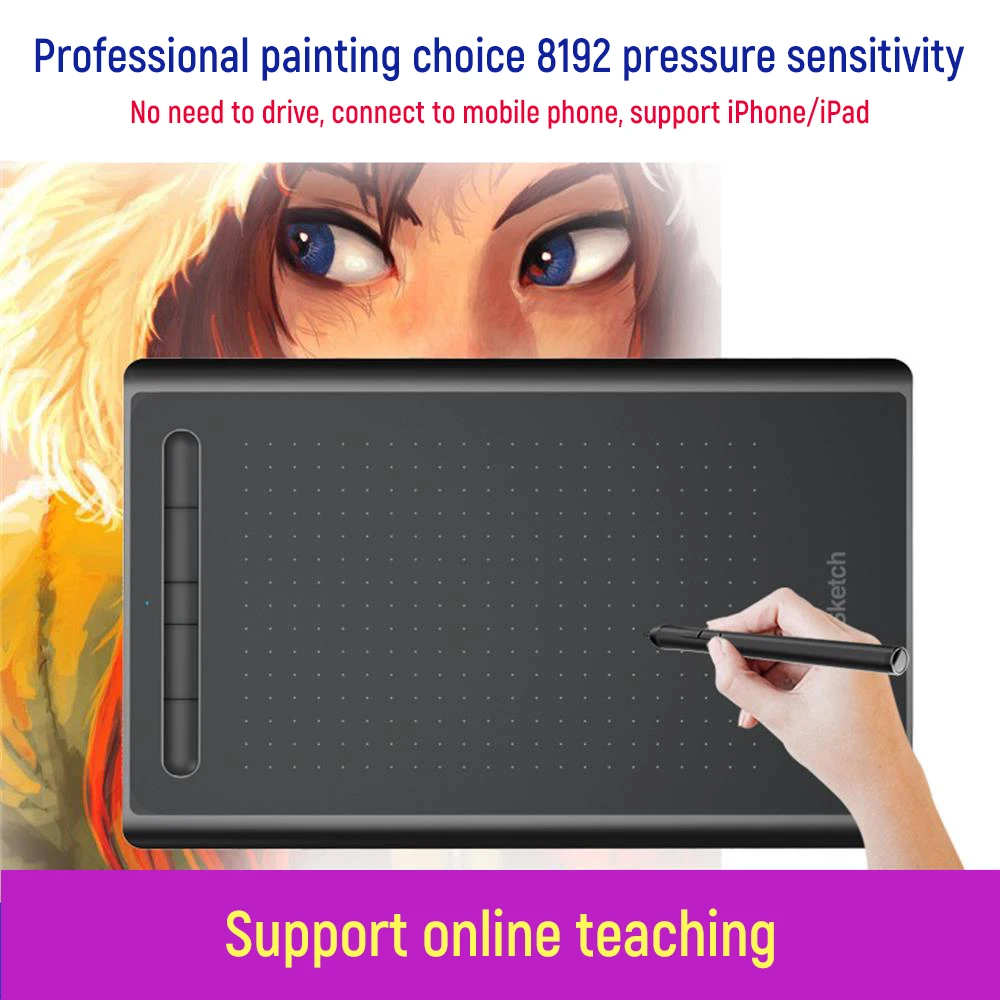 12 inch 9622 Professional Digital Drawing Board Tablet Pen Graphics Hand-painted USB Connection Pad