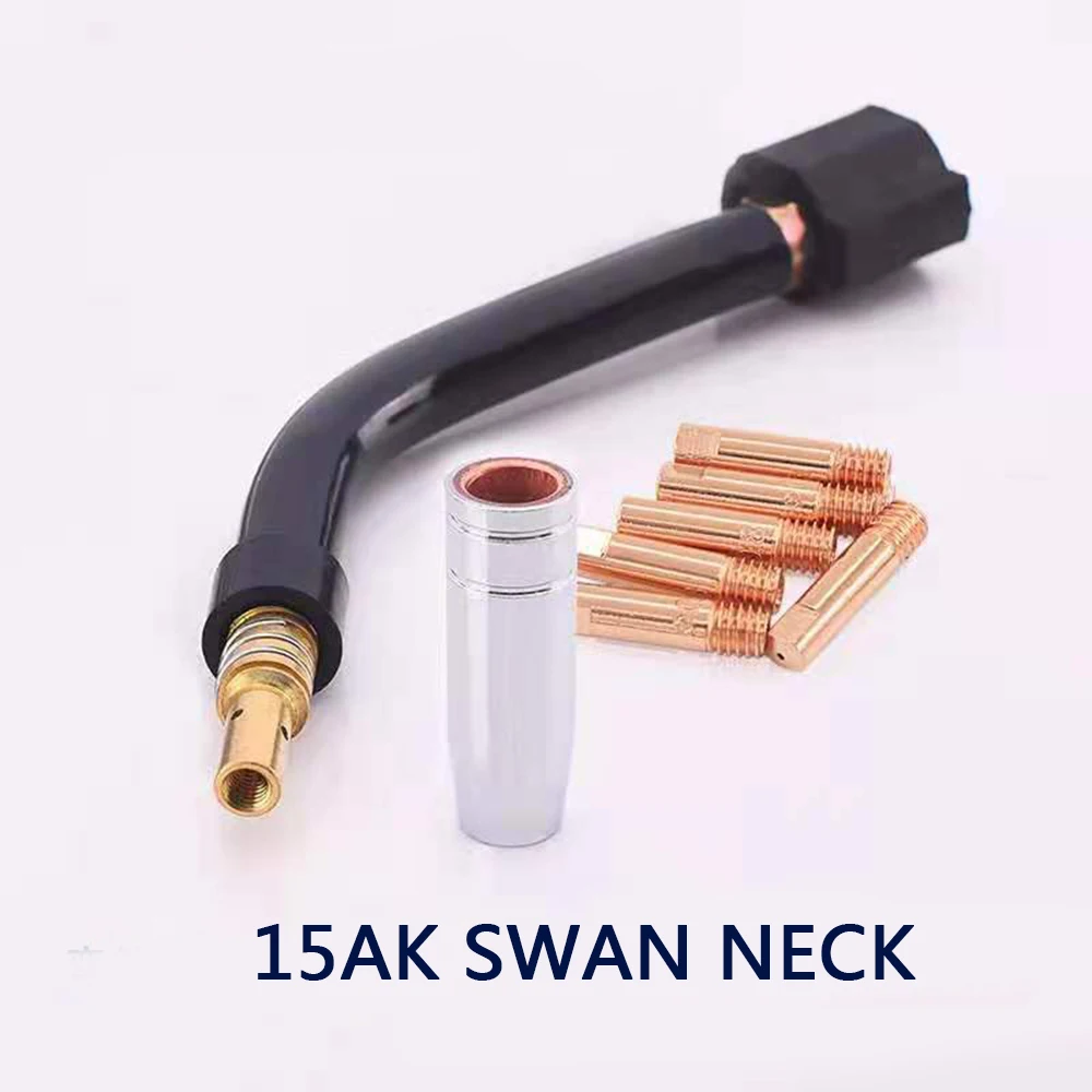 Soplete de soldadura profesional MIG MAG MB, soporte de cuello de cisne, punta de contacto refrigerada por aire, boquilla de Gas, tipo europeo,