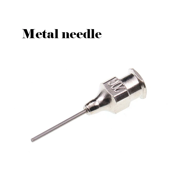 Hoge Kwaliteit Glas Spuit 5Ml 10Ml Spuit Metalen Naald Lassen Olie Container Glas Duwstang Mobiele Telefoon Reparatie gereedschap