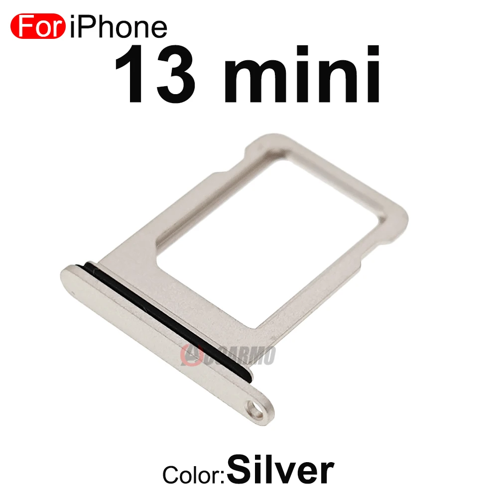 For iPhone 13 mini 13mini Single SIM Card Tray Slot With Waterproof Rubber Ring Replacement Parts