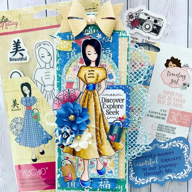 Fashion Girls with Sentiments Clear Silicone Stamp/Seal Various Dolls Stamps for DIY Scrapbooking Crafts Cards Making 2021 New