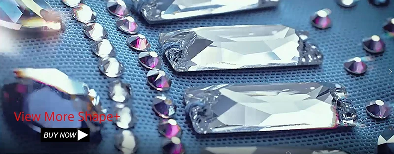 YANRUO 3200 Rivoli Schwarz Diamant Nähen auf Strass Glas Steine Grau Strass Applikationen für Hochzeit Kleider – Detail 2
