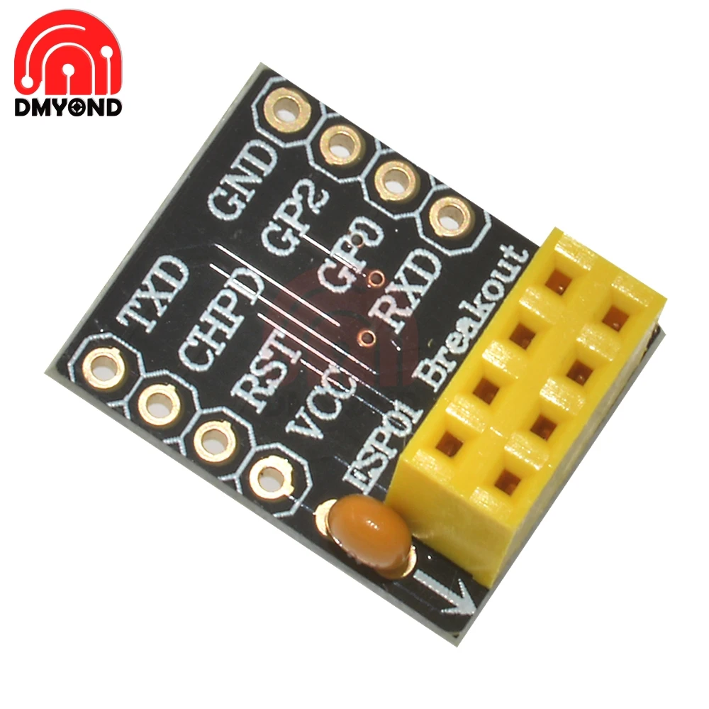 DS1307 Breadboard Adapter ESP8266 ESP-01 ESP-01S WIFI Transceiver Network Module Branch Line Breakout for URAT Adapter 3.3V VCC