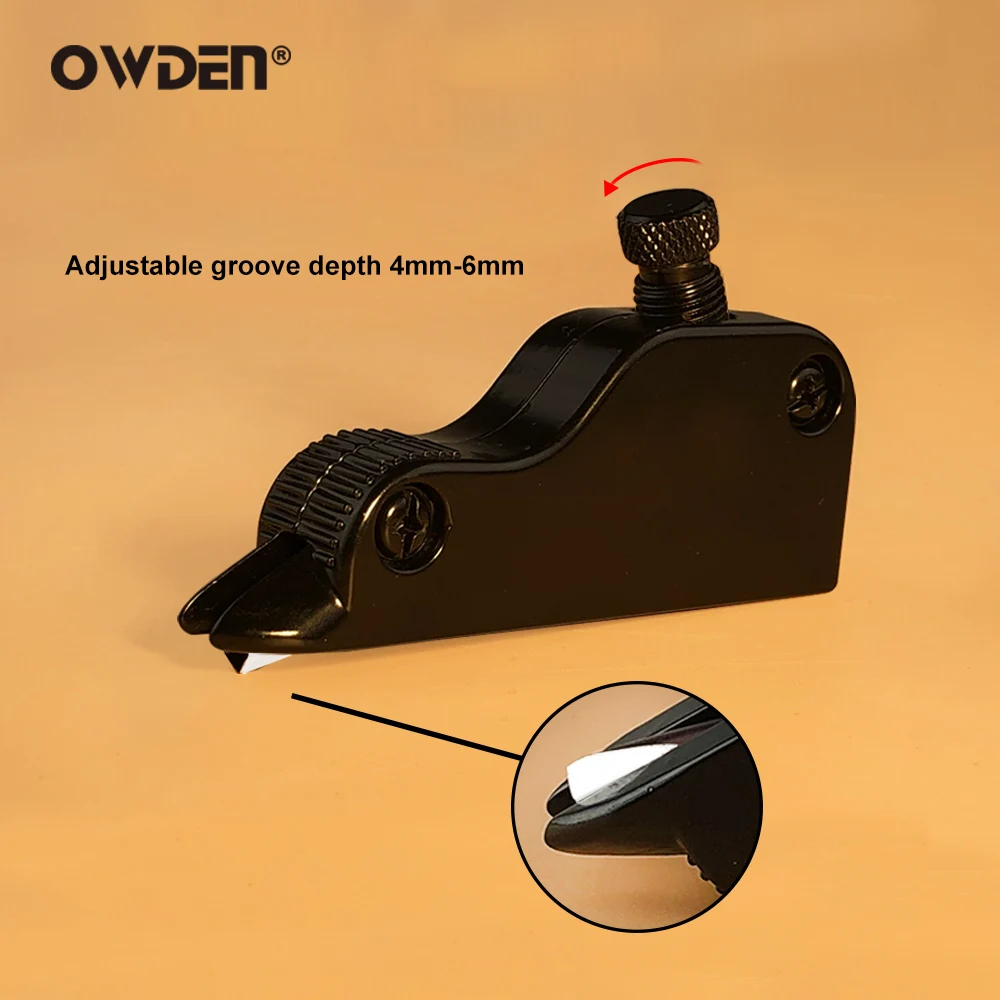 OWDEN Adjustable V-Gouge Tool Leather Craft Cutting Folds Box Corners