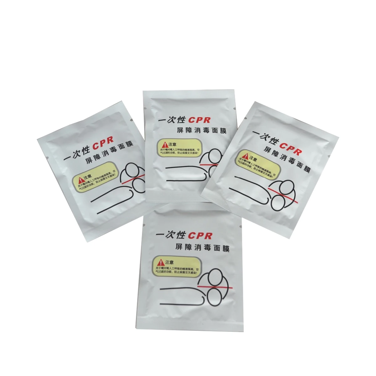 50pcs/box Cpr Face Shield Sheet Mask