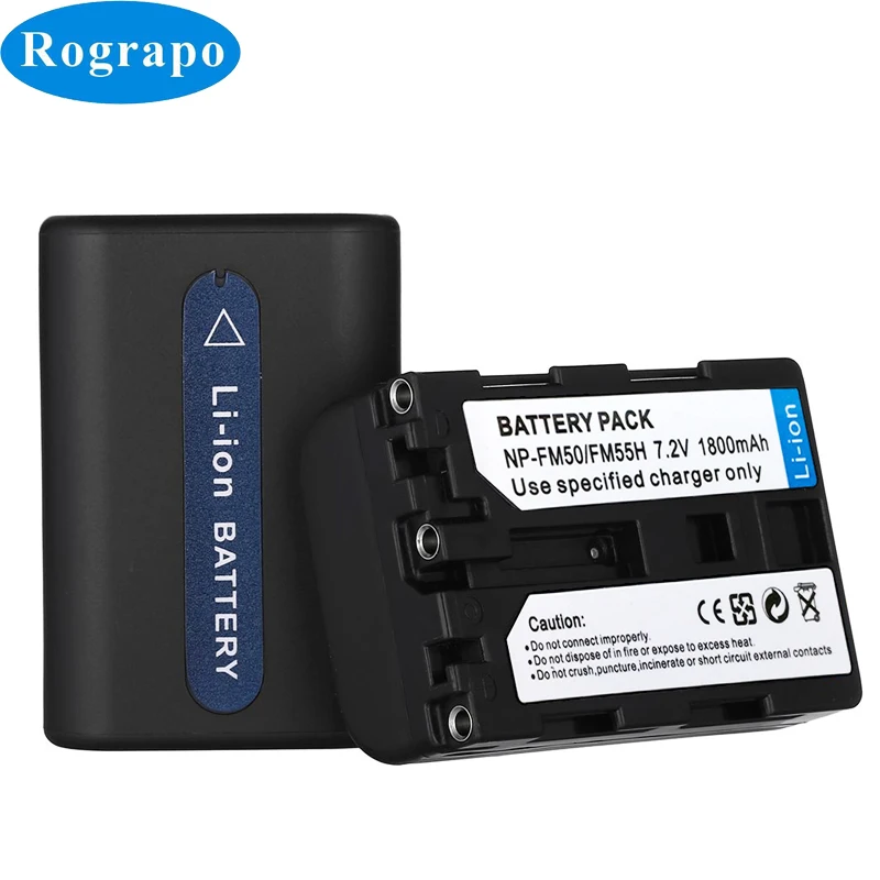 New 1800mAh NP-FM50 NP FM50 NP-FM55H Camera Battery For Sony DCR-PC101 A100 Series DSLR-A100 MVC-CD200 Accumulator