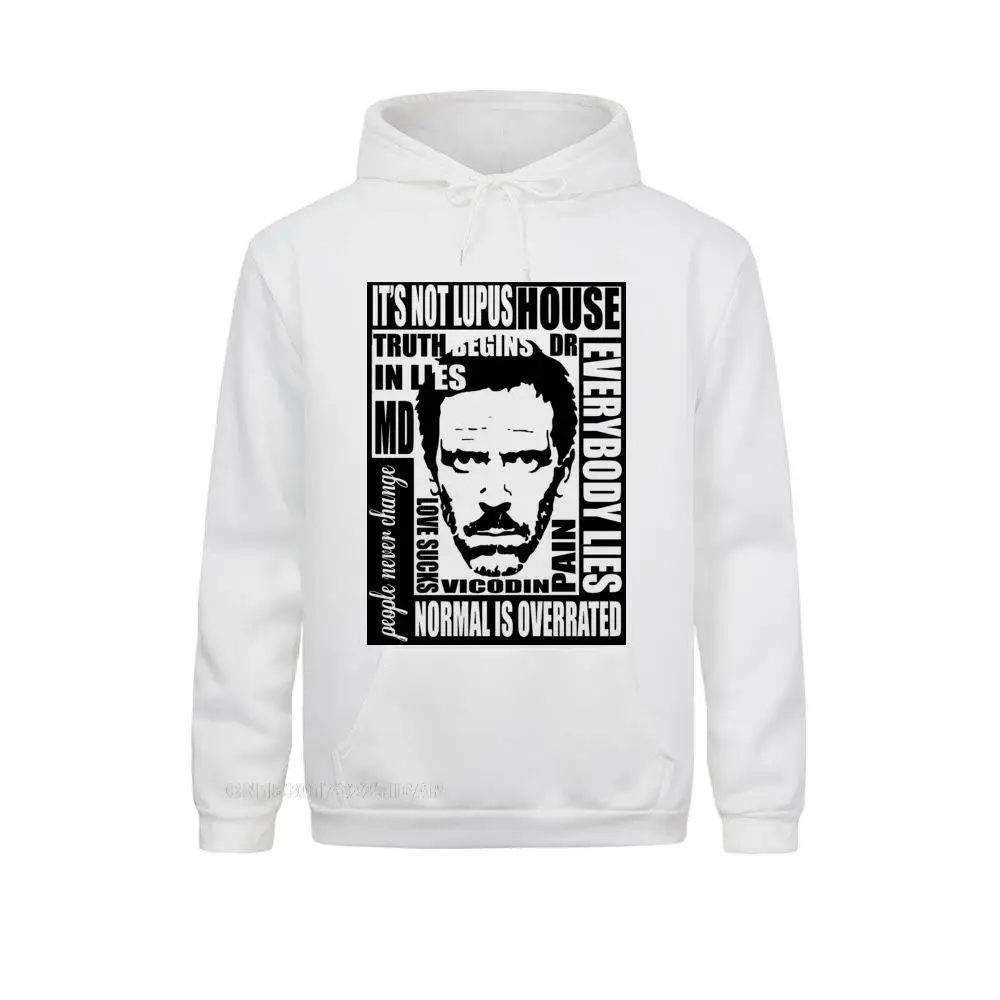 Men's Design Harajuku Hoodies House MD Everybody Lies Sportswear Dr House Funny Sweater Men Slim Fit Popular Youth