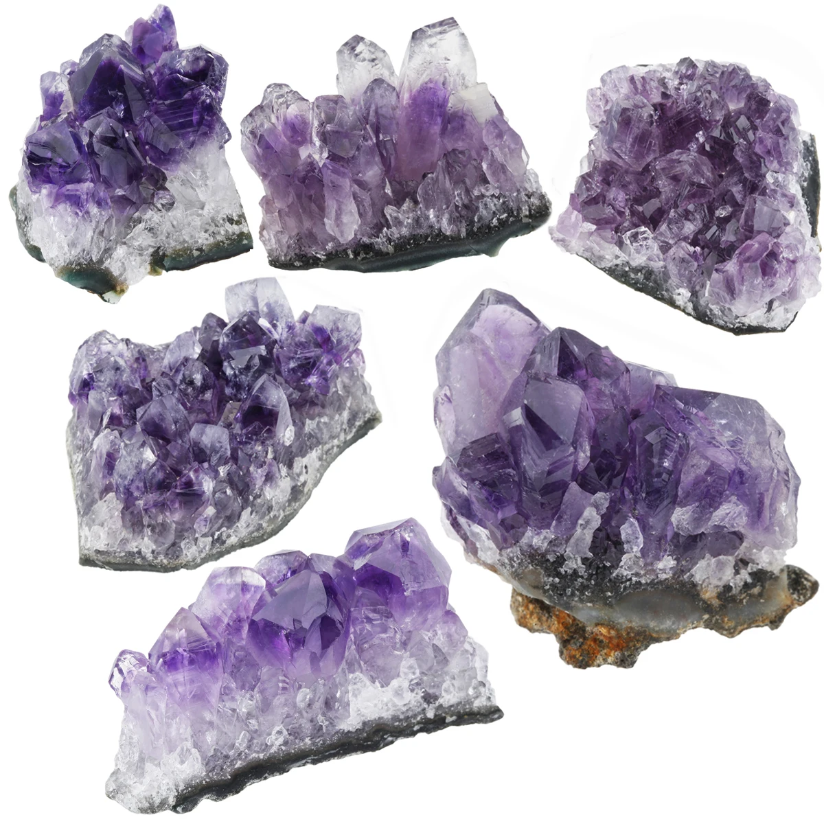 

TUMBEELLUWA Natural Raw Amethyst Irregular Mineral Reiki Healing Crystal Stone Room Decor Home Decoration Office Ornaments Gift