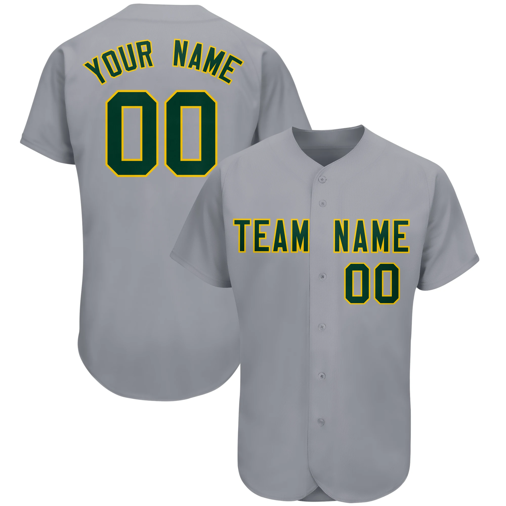 Custom Baseball Jersey Print Team Name Number Breathable Athletic Button Down for Men Girl Kids