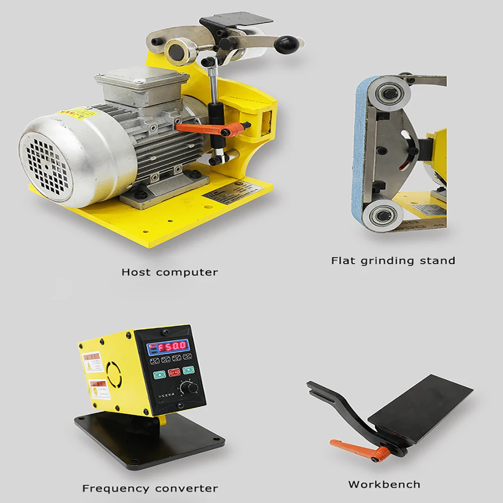 Sander Belt Grinder Machine 1100W Brushless Belt Sander 915x50mm Sharpener Polishing Grinding Machine with Speed Controller GT-L