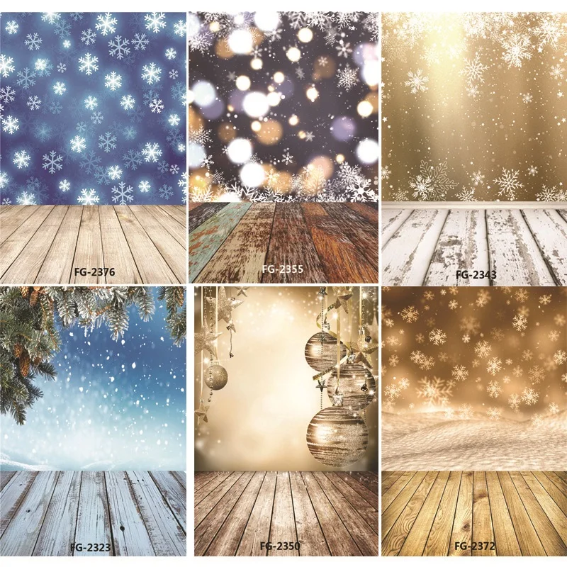 ZHISUXI Vinyl Custom Photography Backdrops Prop Christmas day and Floor Theme Photography Background #5129