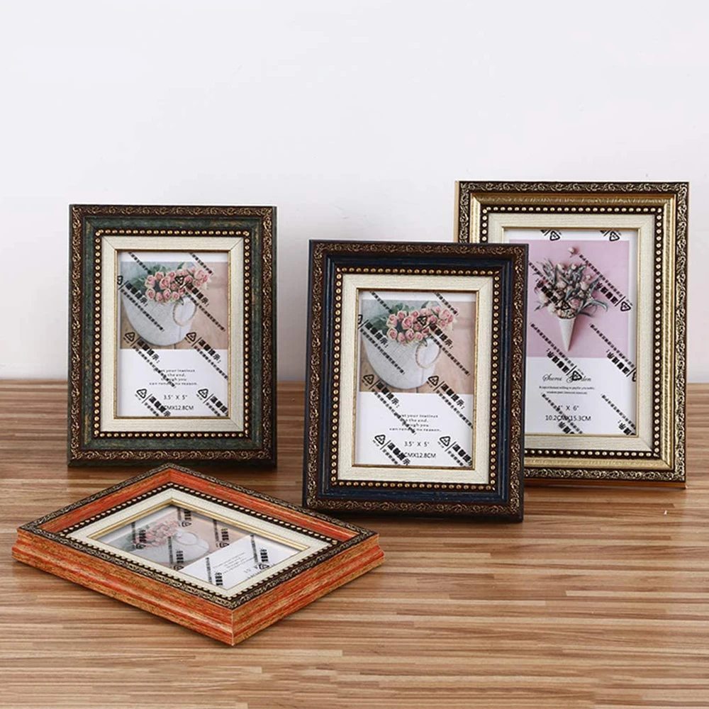 Photo frame retro blue 5 x 7 photo frame home office for photo frame unique design Christmas Valentine\'s Day gift