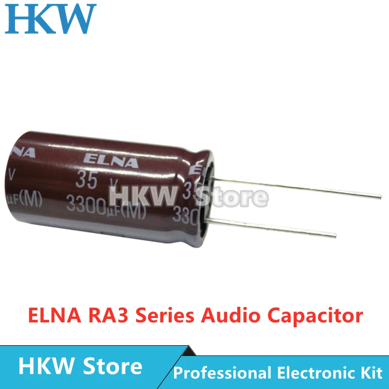 ELNA RA3 Series HiFi Audio Capacitor 16V 25V 50V 63V 10uF 22uF 47uF 100uF 220uF 470uF 1000uF 2200uF 3300uF 10000uF Original 20%