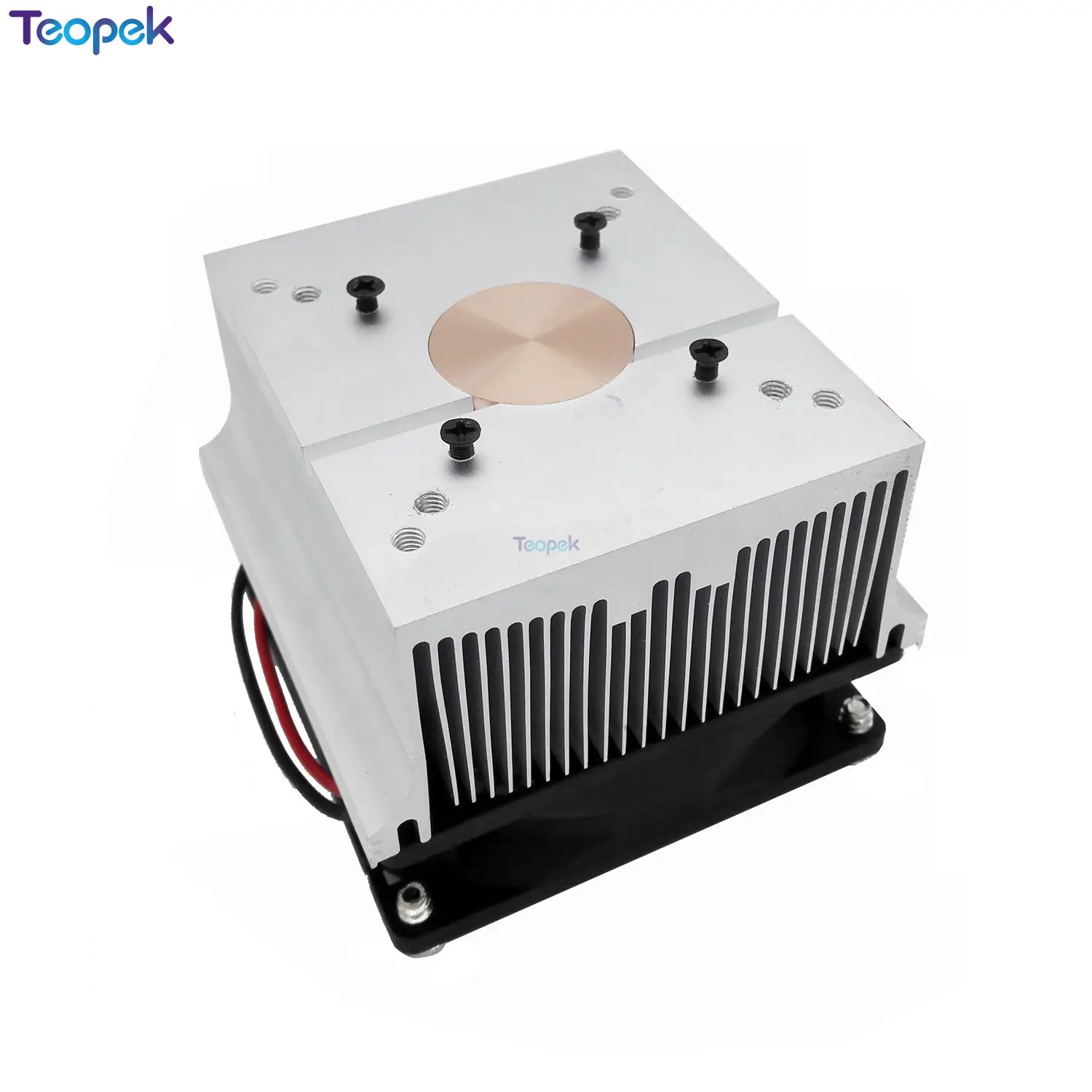 Sistema de refrigeración Led, ventilador de refrigeración con disipador de calor de aluminio + lente de 44mm de 60/120 grados + soporte Reflector