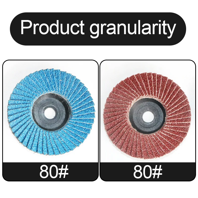 Hiqalty 3 인치 6/10PCS 플랩 디스크 75*10mm 그라인딩 휠 샌딩 디스크 80 그릿 앵글 그라인더 연마 금속 나무 플라스틱