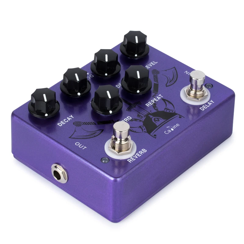 Caline CP-80 Ragnarok Reverb & Delay 2-in-1 Digital Guitar Effect Pedal True Bypass Electric Guitar Parts & Accessories