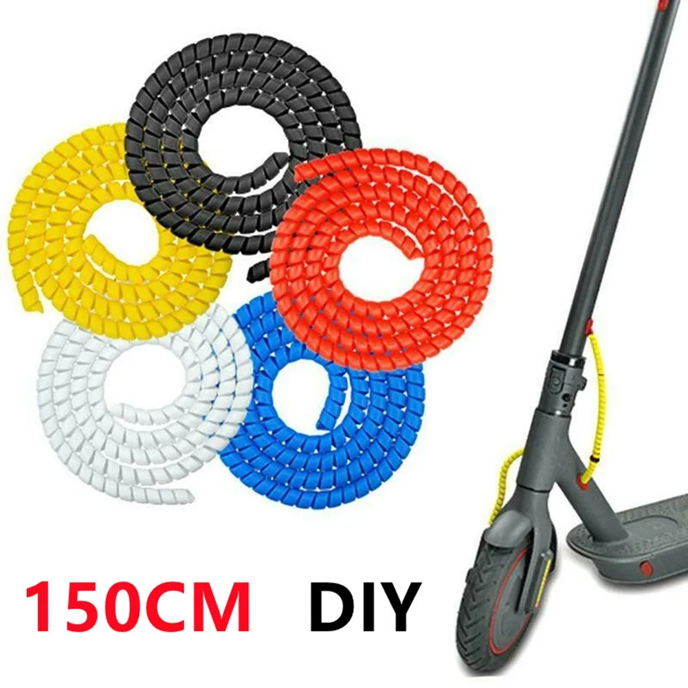 E-Scooter Brake Line Spiral Protective Cover Tube For Xiaomi Pro 1S Electric Scooter Winding Cable Wire Protector Accessory