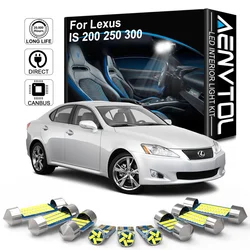 AENVTOL-luz LED Interior para vehículo, Canbus para Lexus IS 200, 250, 300, 350 F, 200t, IS200, IS250, IS300, IS350, ISF, IS200t, 2001, 2008, 2018