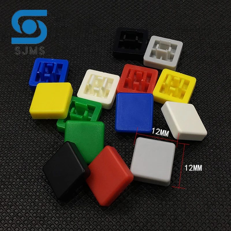 50pcs A14 Siamese long legs Tactile Push Button Switch Cap 12*12*5.8mm Adapted To 12*12*7.3 mm Micro Tact Switches