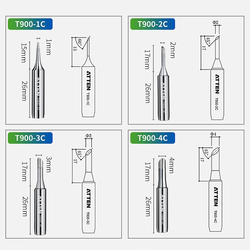 ATTEN Original Authentic T-900 Tip For 936 Solder Station