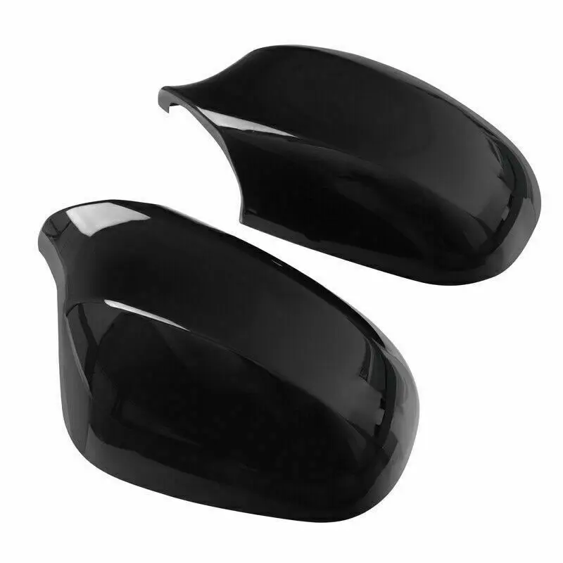 

1Pair Rearview Side Wing Mirror Cover Cap Shell Case For BMW 3 Series E90 E91 LCI Facelift 2009-2011 Carbon Fiber/Gloss Black