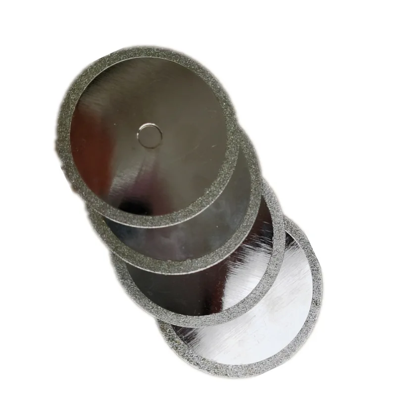 Disco de molienda de diamante, disco de corte de vidrio de 80x1,2x10 agujeros, rebanada de diamante de doble cara, rebanada ranurada de 3 pulgadas