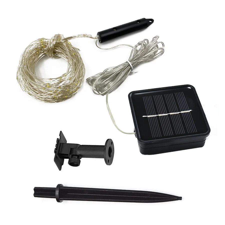 Luz solar da corda da videira da cachoeira 30 vertentes 600 led natal luz de fadas solar fio cobre ramo luz para jardim decoração da árvore