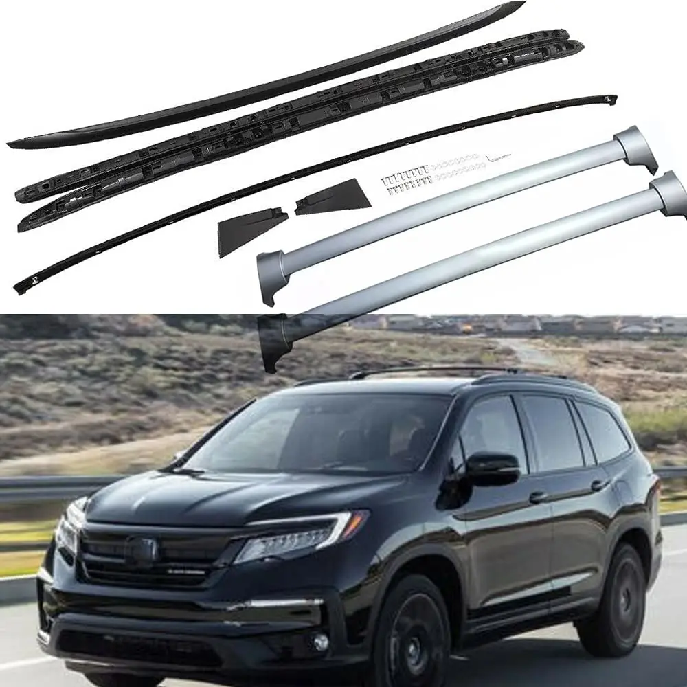 4Pcs Roof Side Rail Rack Corssbars Cross Bars Roof Rails Fits for Honda Pilot 2016-2022