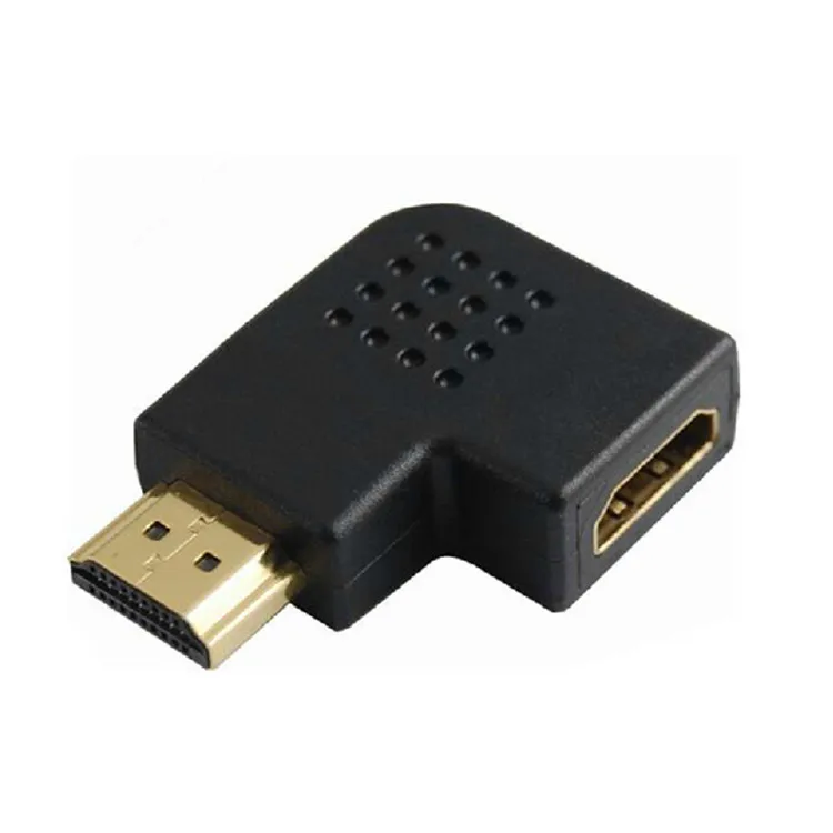 HDTV Male to Female 90 Degree 270 Right Angle HDTV Adapter Converter PC TV HDTV