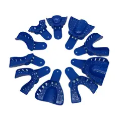 10Pcs/set Disposable Plastic Dental Impression Trays Adult And Children Central Supply Materials Teeth Holder Oral Care Tools