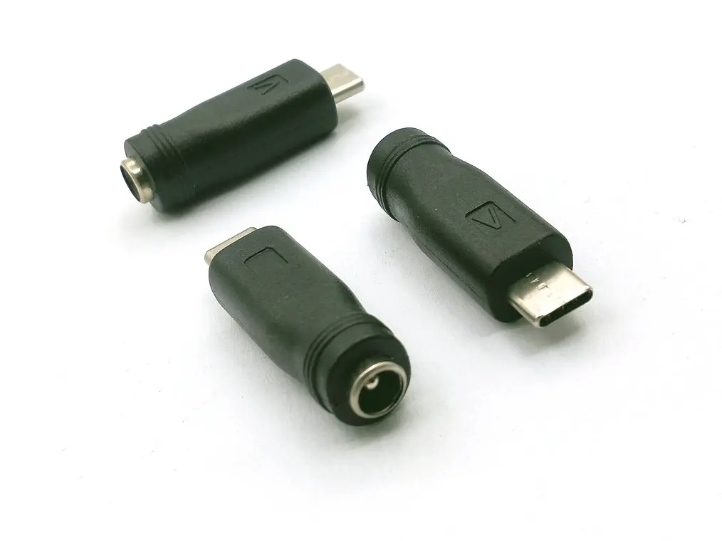 Imagem -03 - Cabo Adaptador de Alimentação 5.5 mm x 2.1 mm Cabo Carregador Interno de dc Fêmea para Usb tipo c 3.1 Macho