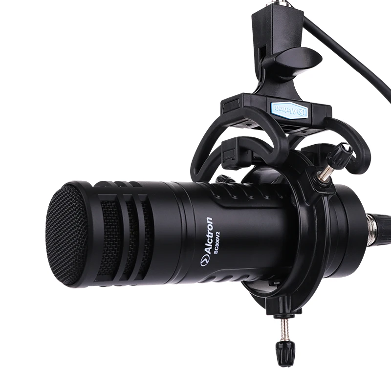 ميكروفون البث الديناميكي Alctron BC800V2 مزود بتركيز منخفض ومنتصف المدى، يستخدم في التسجيل الصوتي، والتقاط الأدوات