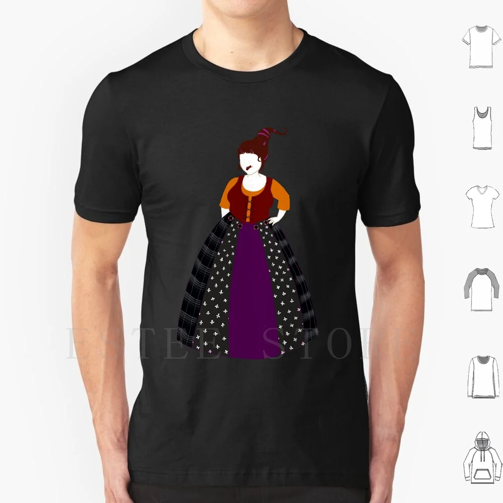 Mary Sanderson T Shirt Print Cotton Witch Witches Sanderson Sisters Sanderson Sisters Halloween Gothic Spooky Horror Cute Funny