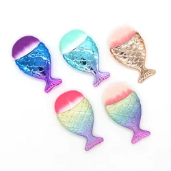 Unique Laser Mermaid Nail Powder Dust Brush Gel Dust Cleaning Brushes Make Up Brush For Nail Art Nail Salon Supplies And Tools