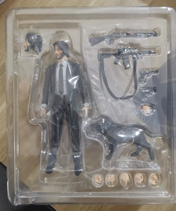 Mafex 085 John Lont met Honden PVC Collectible Gewrichten Beweegbare Action Figure Speelgoed