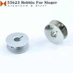 10PCS 55623A / 55623S Metal Bobbin For Singer 20U 191D 491D 591D 306K, JUKI DDL-5550 8500 Consew 103 105 Sewing Machine