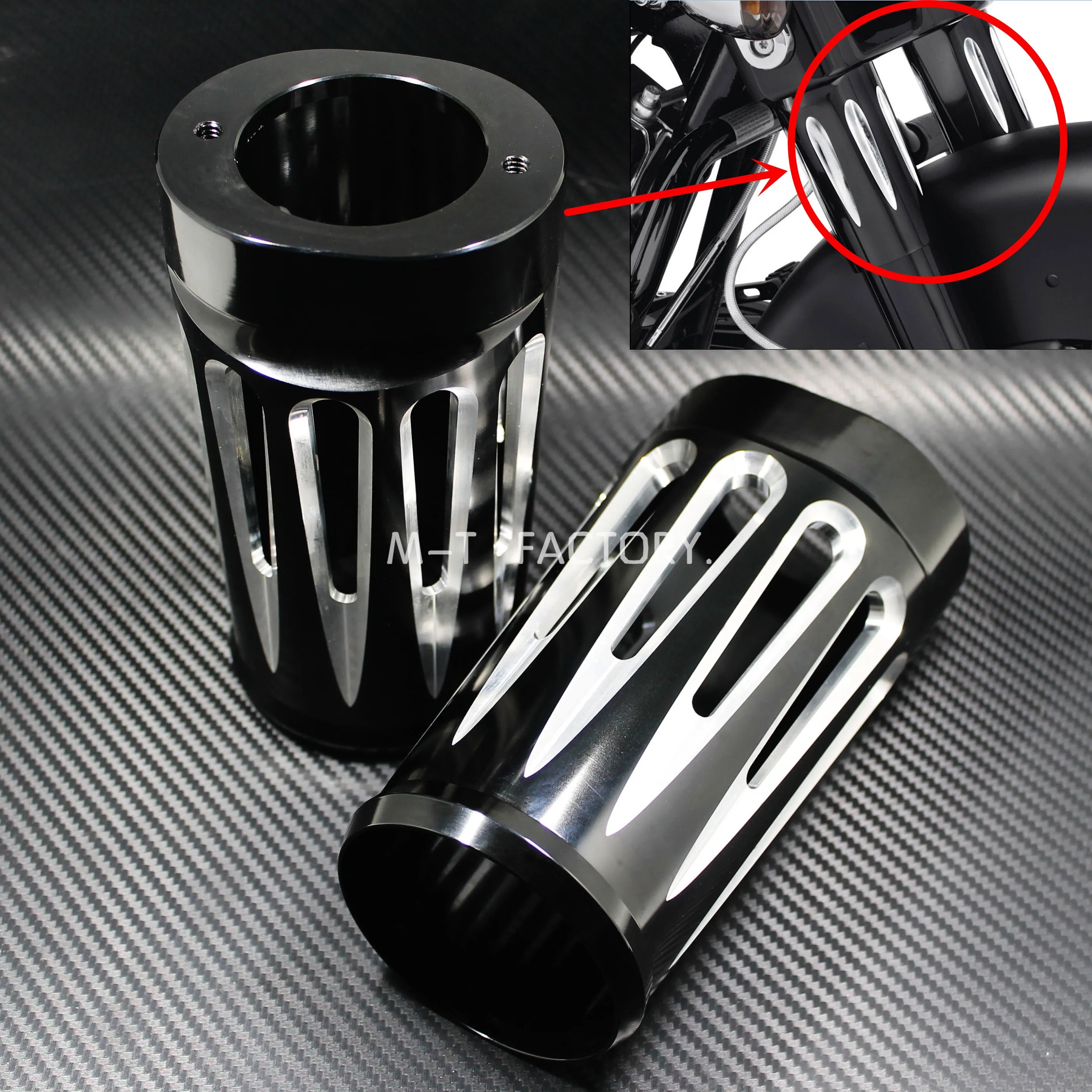 Motorcycle Front Fork Boot Slider Covers For Harley Touring 1980-2013 Electra Glide Road King Street Road Glide FLHR FLHX FLTRX