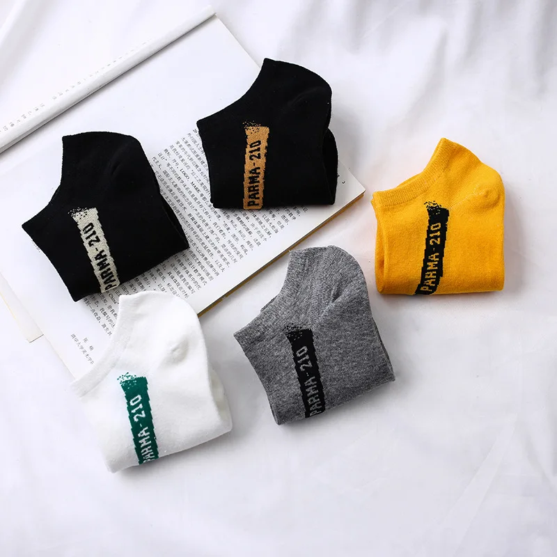 New Summer Women Socks Sweat Breathable Sock High Quality Cotton Shallow Mouth Girl personality Socks Boxed 4pairs/box