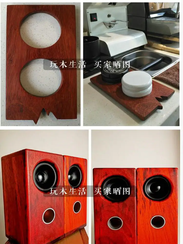 2PCS 2-30MM Thickness 5-50CM DIY Sound Box Material African Rosewood Timber Log Rare Wood Block Wood Lumber Custom Made Rosewood