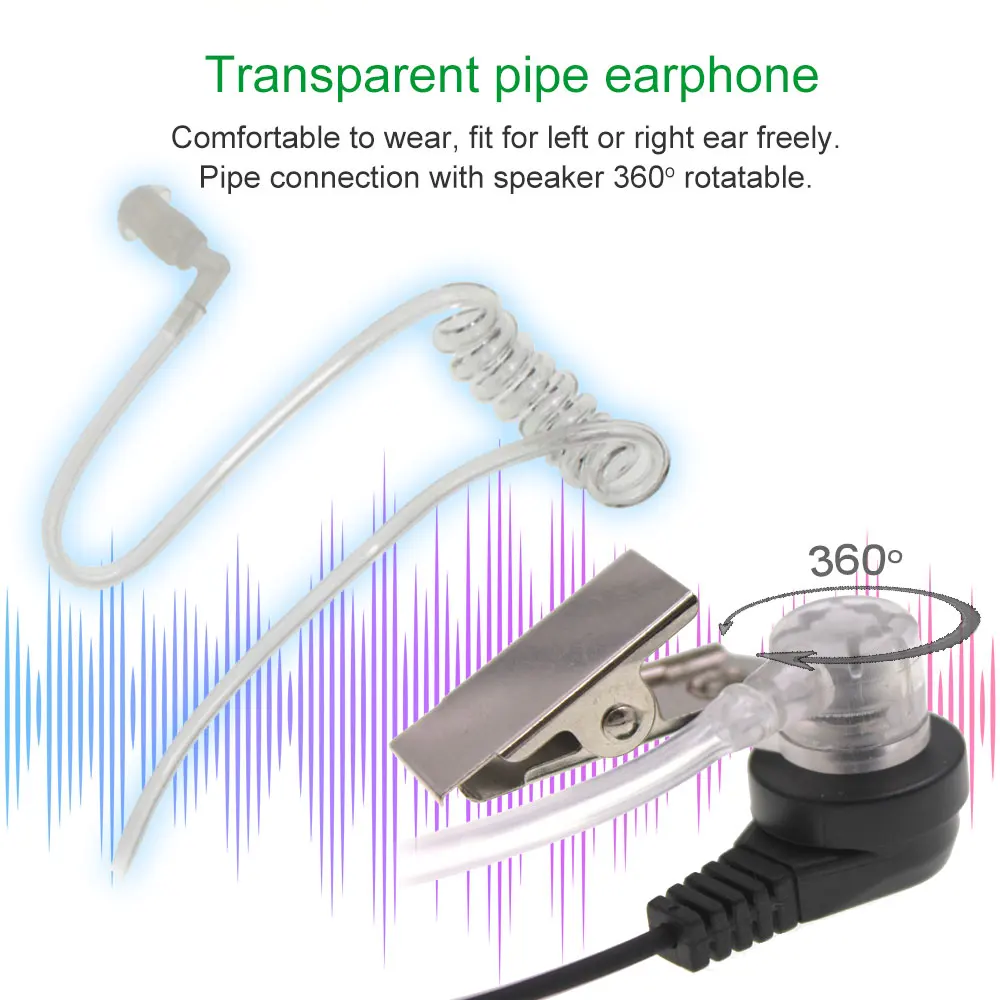 Auricular Air Tube AT-G2.0-K1 manos libres para radio táctica - imagen 3