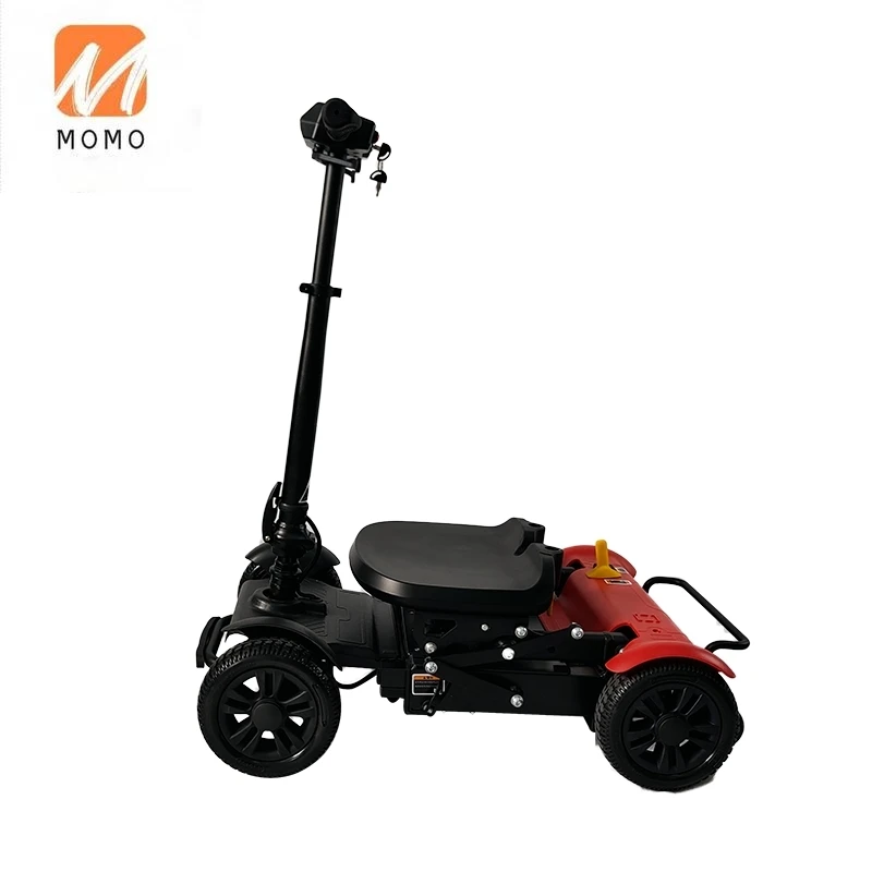 السفر 4 عجلات المسنين سكوتر كهربائي المعاقين للطي التنقل سكوتر لكبار السن