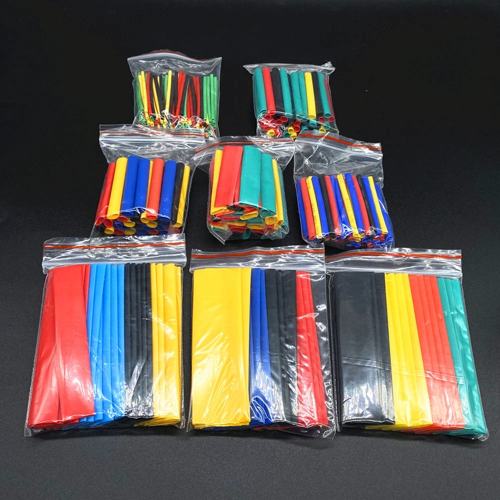 328PCS Heat Shrink Tube Tubing Insulation Shrinkable Tube Assortment Electronic Polyolefin Wire Cable Sleeve Kit