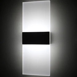 Indoor Acrylic Wall Lights 220V 110V Bedroom Bedside Lamp Living Room Balcony Corridor Wall Sconce Aisle LED Mirror Lamp BDA1115