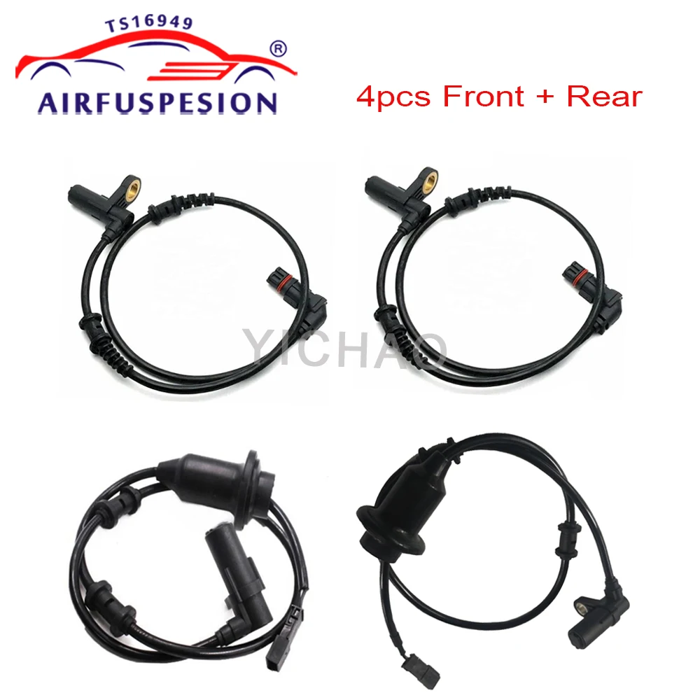 4pcs Front + Rear ABS Wheel Speed Sensor For Mercedes Benz W220 S320 S350 S430 CL500 CL600 2205400117 2205400417 2205400517