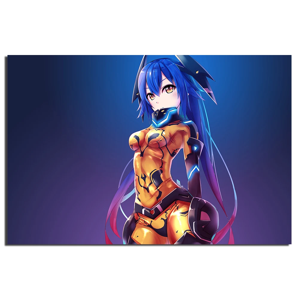 Quna Phantasy Star Online 2 Anime Girl Poster Canvas Cloth Fabric Print Wall Art Pictures For Living Room Decor