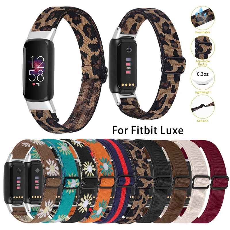 For Fitbit Luxe Strap Elastic Nylon Smart Bracelet Replacement Wristband band Women Men Watch Strap for fitbit luxe accessories